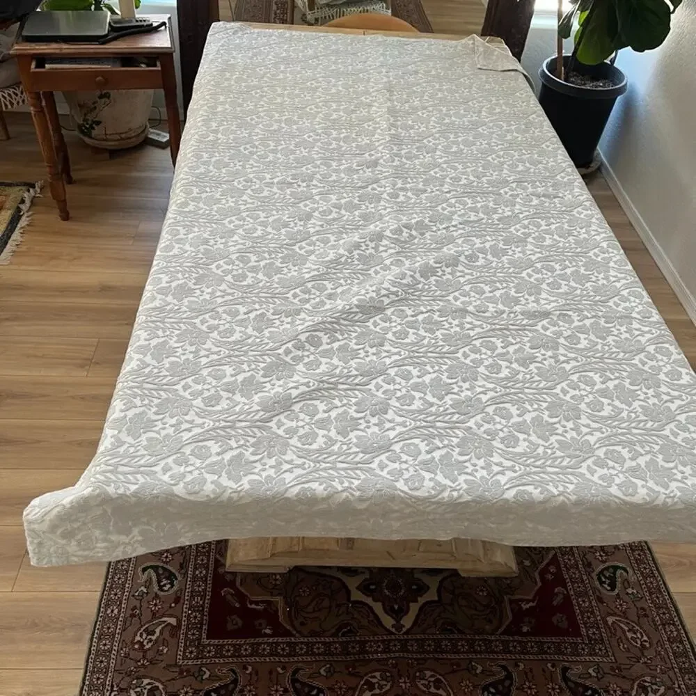 Charter Club Cotton Light Grey Coverlet 96